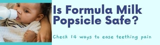 formula milk popsicles; can you freeze formula milk; can you freeze formula milk for teething