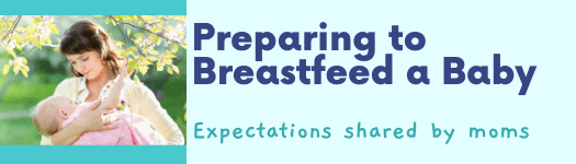preparing to breastfeed a baby